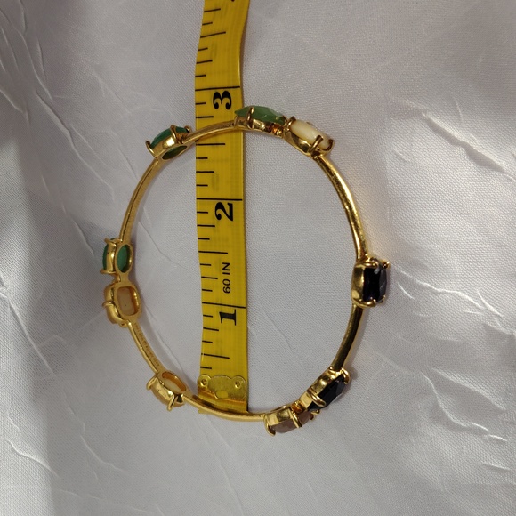 Kate Spade Gold Bracelet with Purple, Green, and Pink Accents - Picture 7 of 7